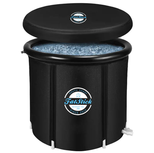 FatStick Recovery Ice Bath | Cold Water Therapy & Recovery Plunge Tub | Round/Oval