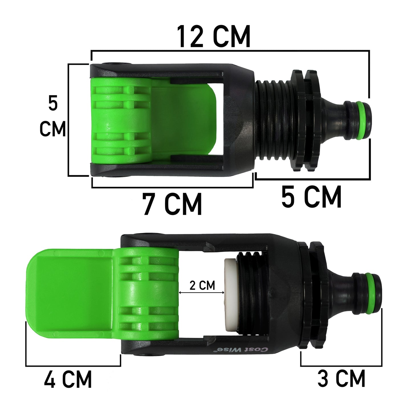 Kitchen Tap Adaptor "Non Branded" Green Hose Pipe Fitting DIY Workshop Accessory