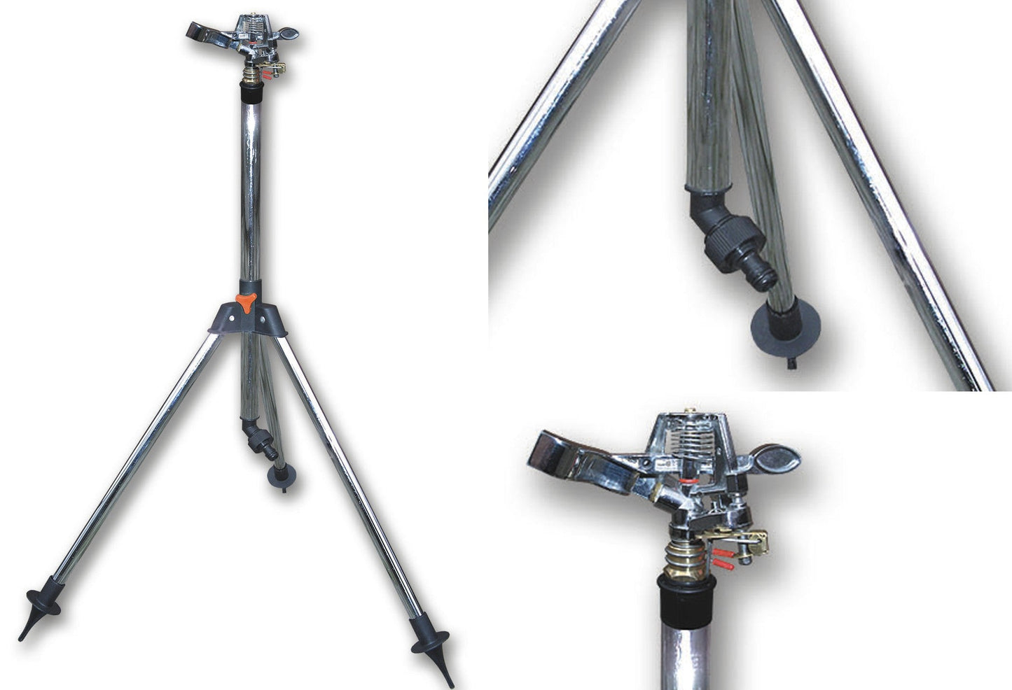 Pulsating Lawn Sprinkler on Tripod 90cm Weatherproof Cover Garden Irrigation Kit